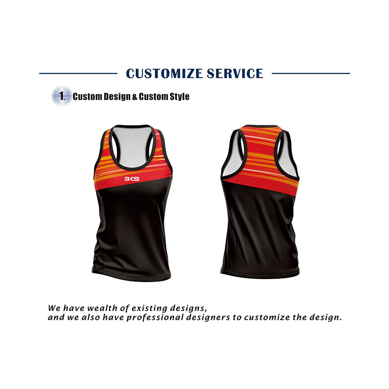 ランニングシャツの女性